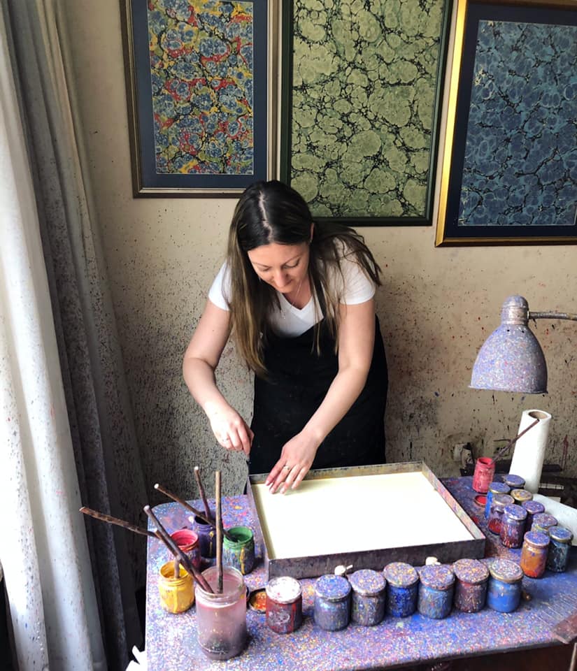 Learning the Art of Ebru in Istanbul, Turkey 2019